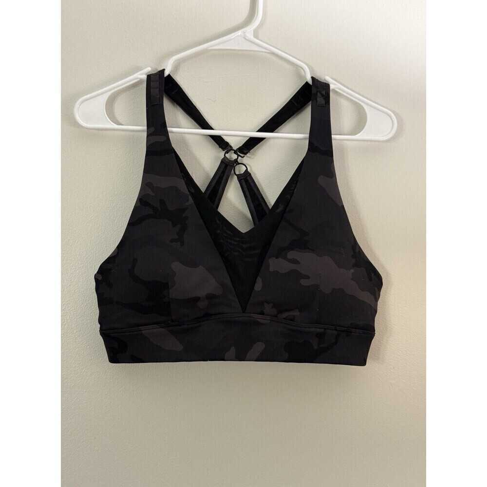 ZYIA Camo Print Sports Bra size Medium Women's Gym Yoga Athleisure Crossfit